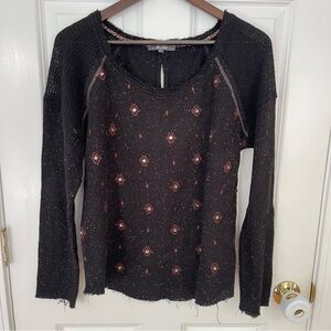 Miss Me Jeweled Long Sleeve Sweater Top